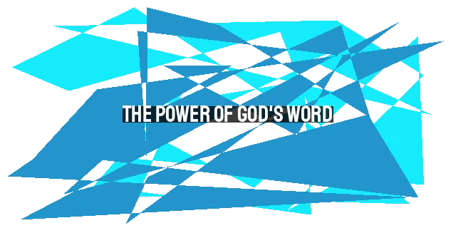 The Power of God's Word: Melting the Cold and Transforming Lives