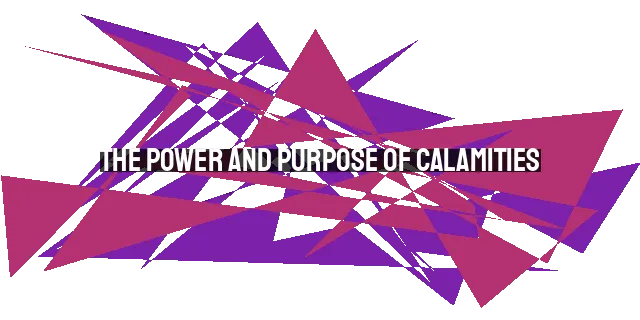 The Power and Purpose of Calamities: Lessons from Job and the Tsunami