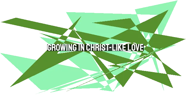 Growing in Christ-like Love: Increasing Our Capacity to Love Others