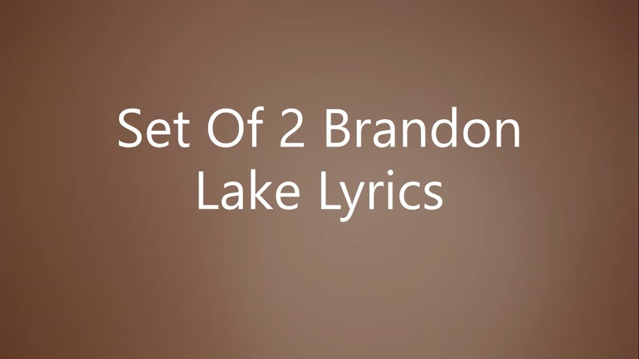 Set Of 2 by Brandon Lake