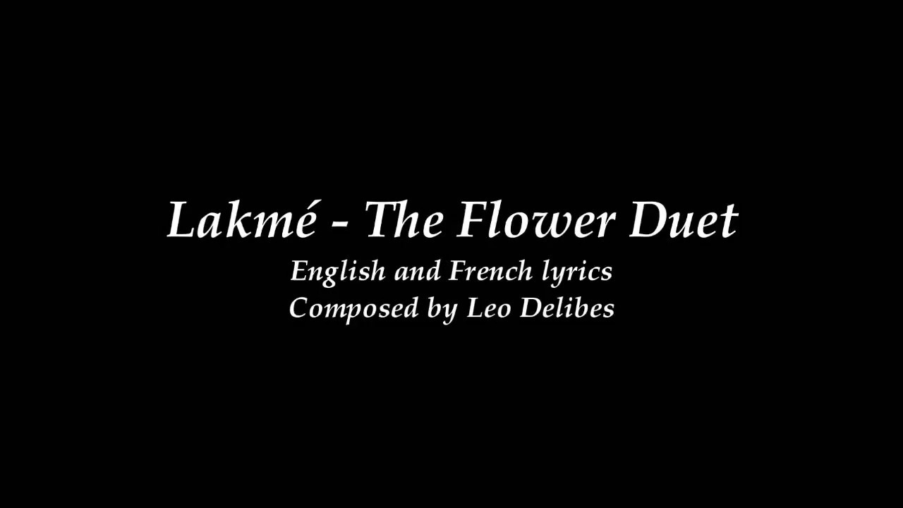 The Flower Duet by Katherine Jenkins