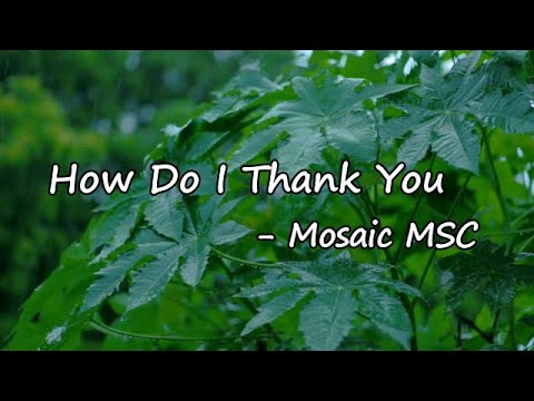 How Do I Thank You by Mosaic MSC