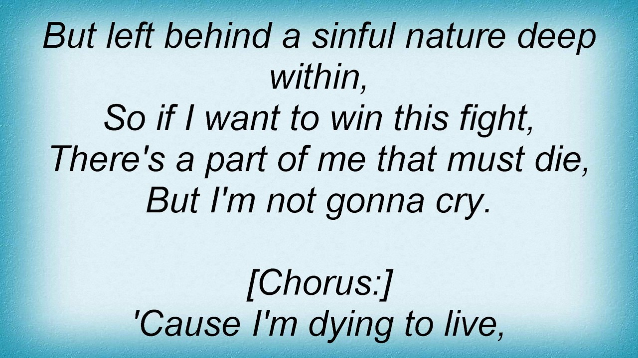 Dying To Live by Steven Curtis Chapman