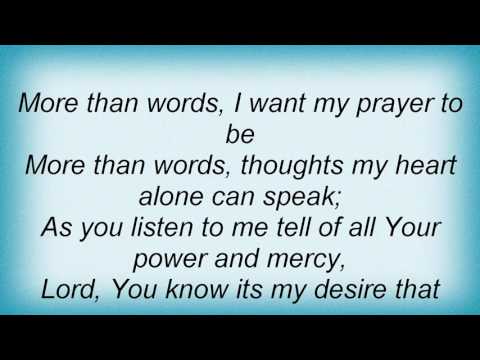 More Than Words by Steven Curtis Chapman