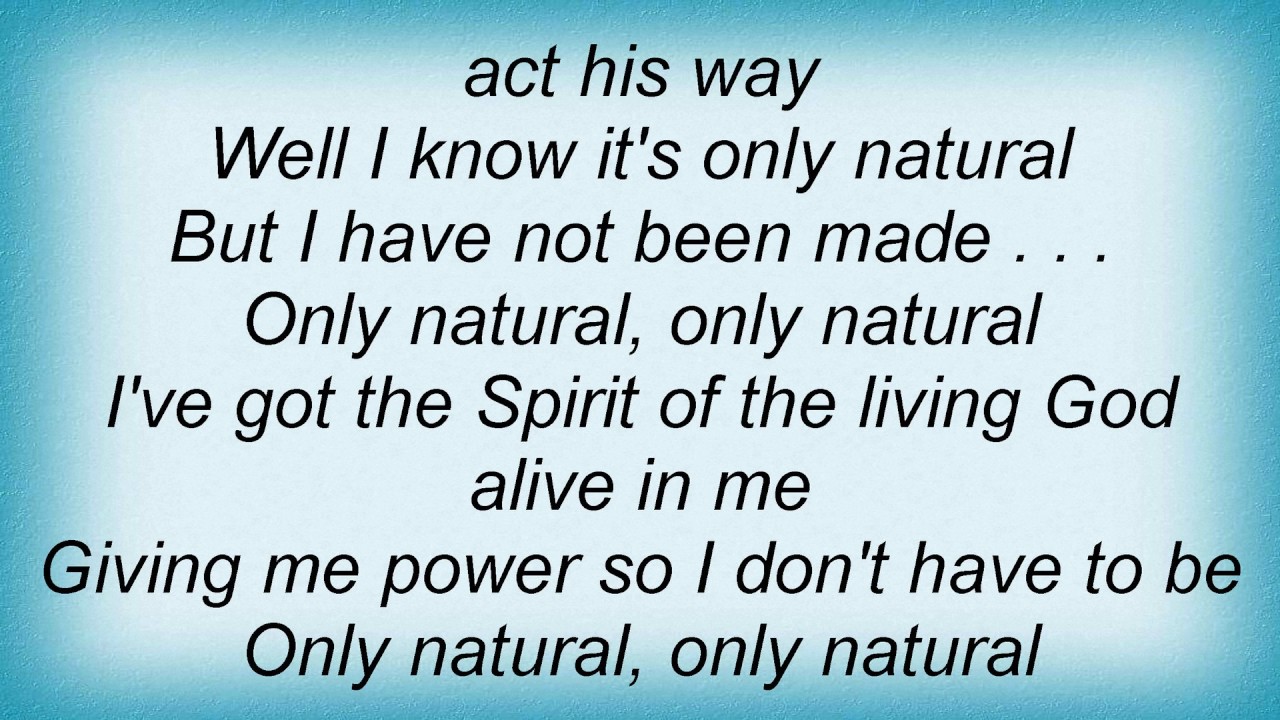 Only Natural by Steven Curtis Chapman