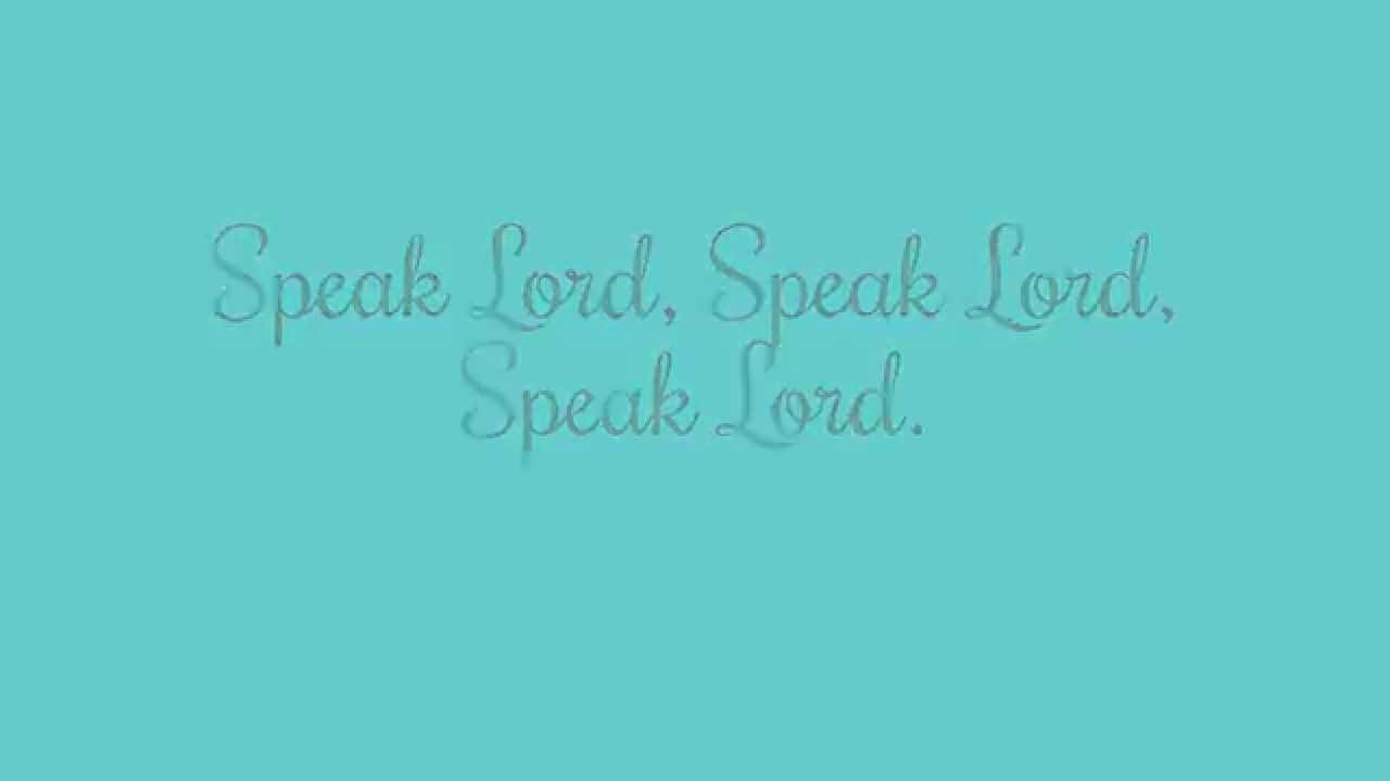 Speak Lord by Tamela Mann